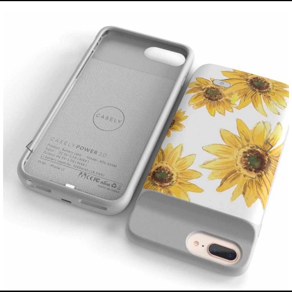 Sunflower Casely Power 2.0 Charger Case